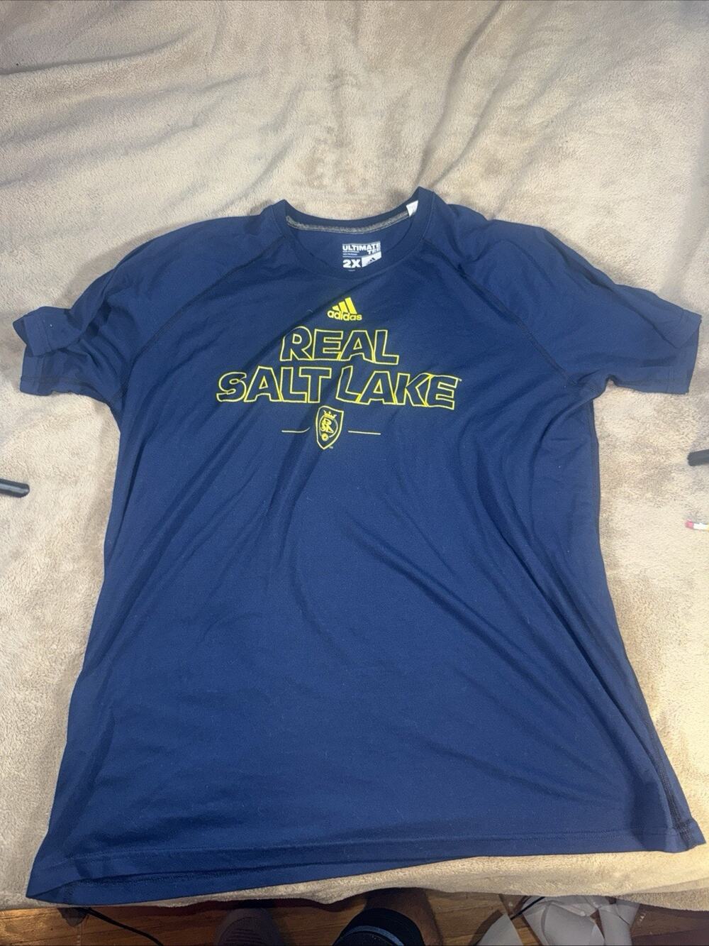 Adidas‎ MLS Real Salt Lake Men’s Athletic Tee Size 2XL